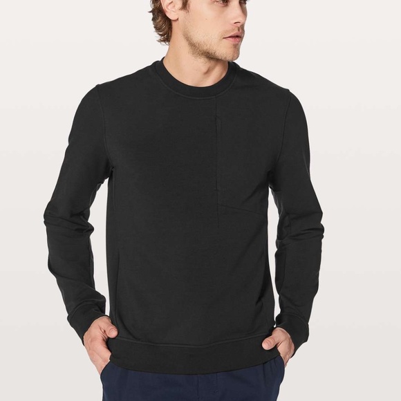 lululemon athletica Other - Lululemon City Sweat Crew Sweatshirt Black Size S